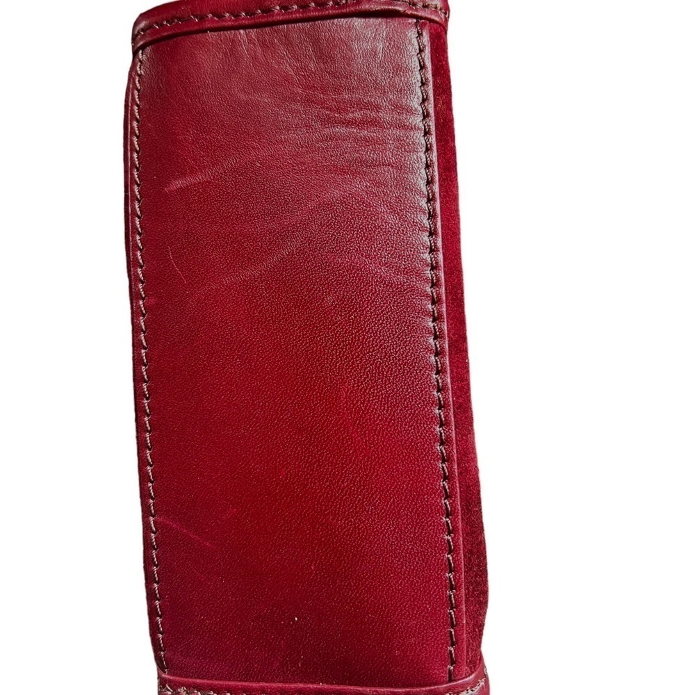 Loewe Red Suede Makeup Travel Bag - Picture 4 of 7